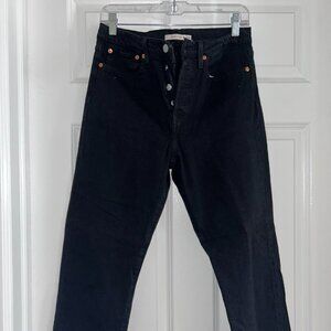 Levi’s Wedgie Straight Jeans – Size 28 (Black)
